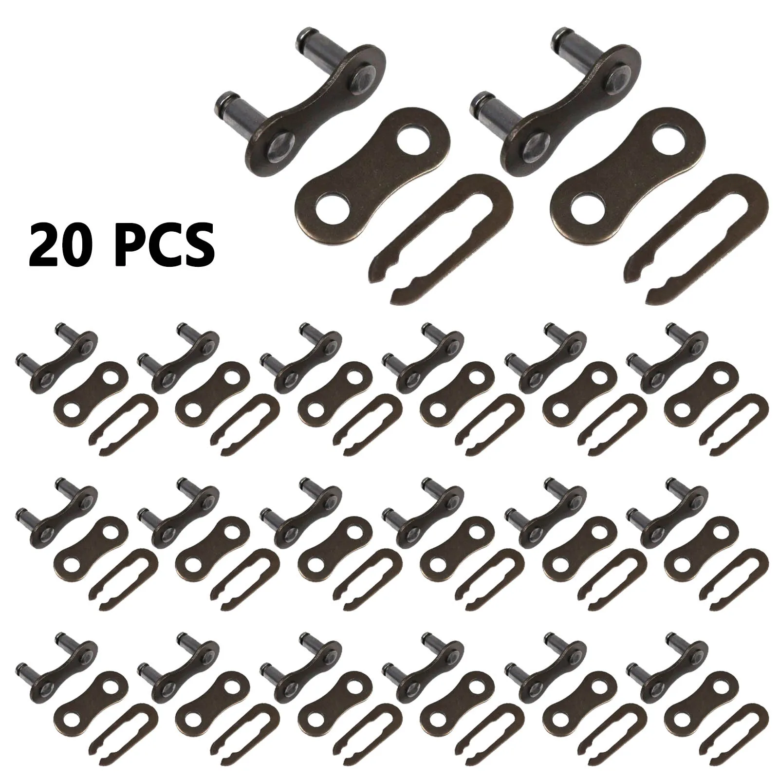 20Pcs Bicycle Bike Chain Master Link Joint Connector Single Speed Quick Clip KIT 1/2 X 1/8 Mountain Road Bikes Accessories
20Pcs Bicycle Bike Chain Master Link Joint Connector Single Speed Quick Clip KIT 1/2 X 1/8 Mountain Road Bikes Accessories