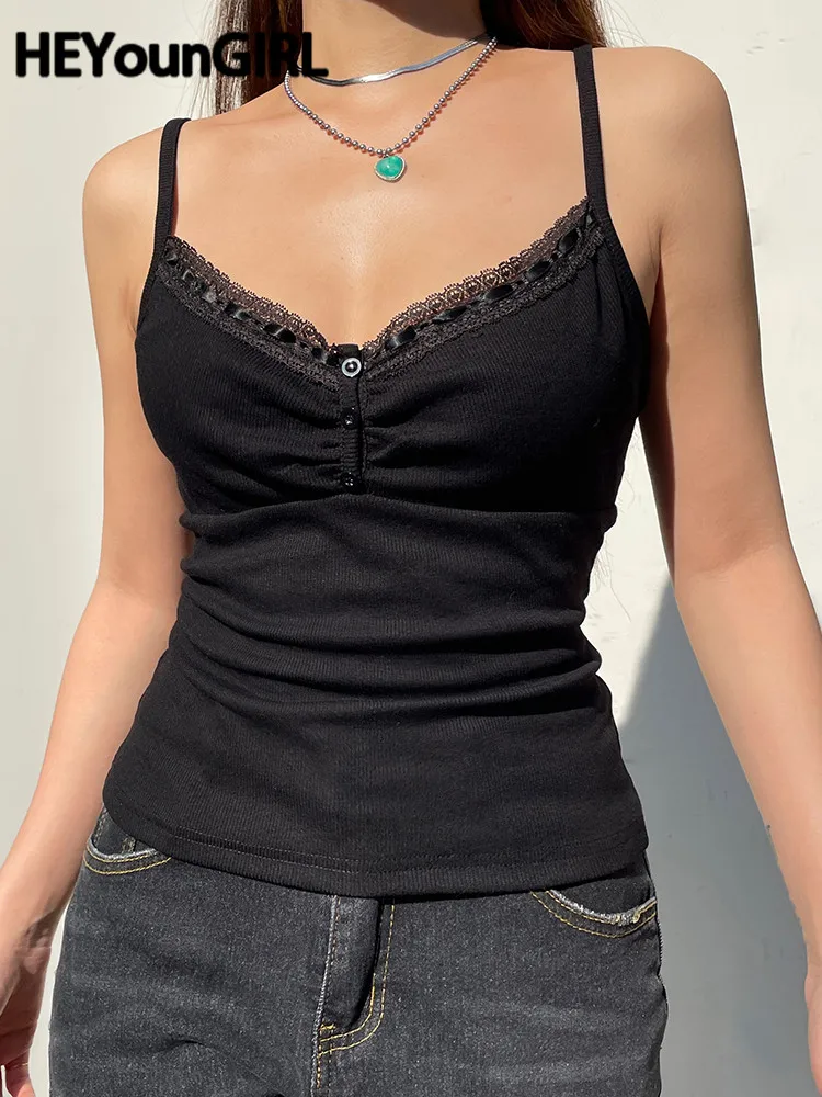 Майка HEYounGIRL в готическом стиле женская, сексуальная облегающая Базовая Трикотажная майка без рукавов, на пуговицах, с V-образным вырезом, Y2K, ...
Майка HEYounGIRL в готическом стиле женская, сексуальная облегающая Базовая Трикотажная майка без рукавов, на пуговицах, с V-образным вырезом, Y2K, ...