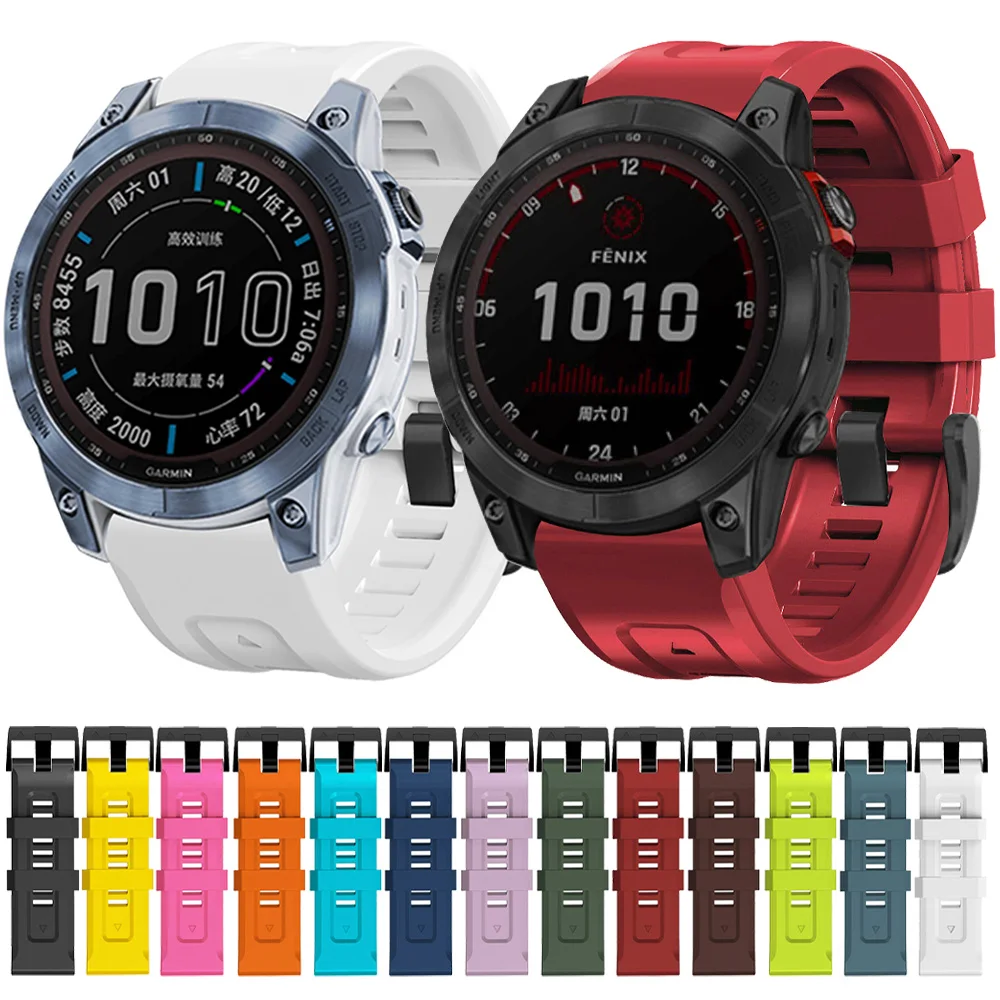 Quick Fit Sports Silicone For Garmin Fenix 7X 7 6X 6 Pro/GPS 5 5X Plus 3 HR Band 22mm 26mm Bracelet correa Wristbands Accessorie
Quick Fit Sports Silicone For Garmin Fenix 7X 7 6X 6 Pro/GPS 5 5X Plus 3 HR Band 22mm 26mm Bracelet correa Wristbands Accessorie