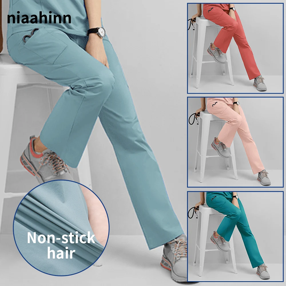 Pet Grooming Work Uniforms Hospital Nursing Nurse Pants Stretch Fabrics Elastic Waist Work Pants Medical Pants Trousers Female
Pet Grooming Work Uniforms Hospital Nursing Nurse Pants Stretch Fabrics Elastic Waist Work Pants Medical Pants Trousers Female