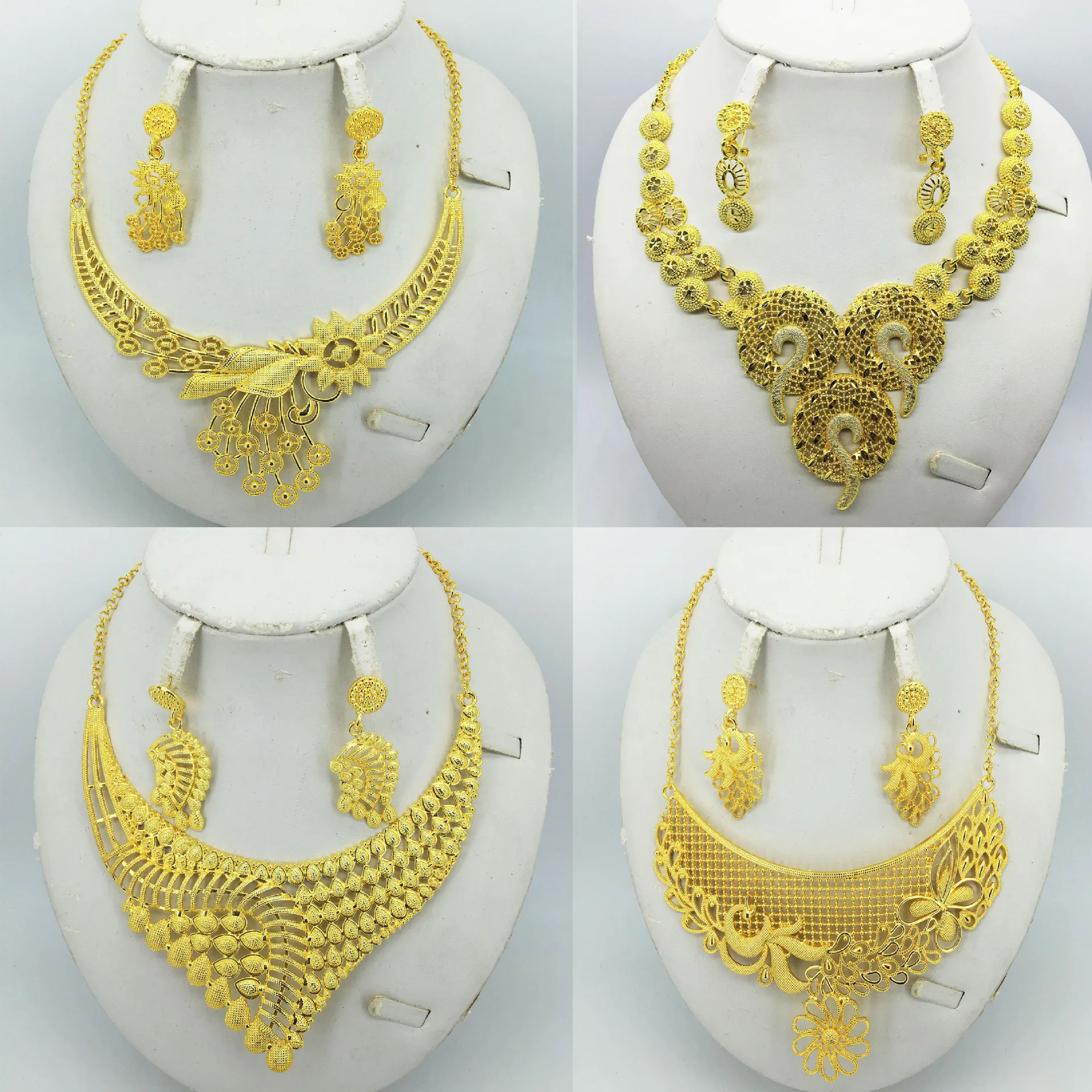 Dubai Nigerian Wedding Gold Plated Jewelry Geometric Earrings For Women's Copper Alloy Necklace Set African Jewelry Party Gifts
Dubai Nigerian Wedding Gold Plated Jewelry Geometric Earrings For Women's Copper Alloy Necklace Set African Jewelry Party Gifts