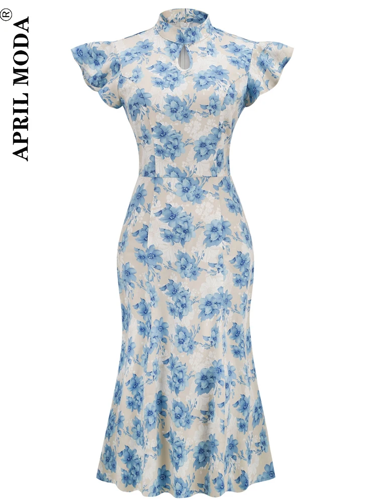 2022 Women's Sexy Midi HL Bandage Dress Blue Floral Print Spaghetti Strap Bodycon Sundress Club Party Dresses Vestidos Wholesale
2022 Women's Sexy Midi HL Bandage Dress Blue Floral Print Spaghetti Strap Bodycon Sundress Club Party Dresses Vestidos Wholesale