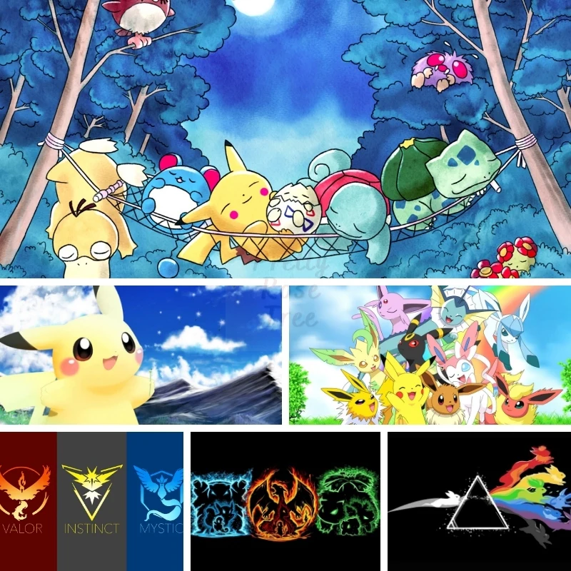 DIY Pokemon Pikachu Diamond Painting Eevee Charmander Squirtl Big Three Starter Pokemon Anime Family Cartoon Art Embroidery
DIY Pokemon Pikachu Diamond Painting Eevee Charmander Squirtl Big Three Starter Pokemon Anime Family Cartoon Art Embroidery