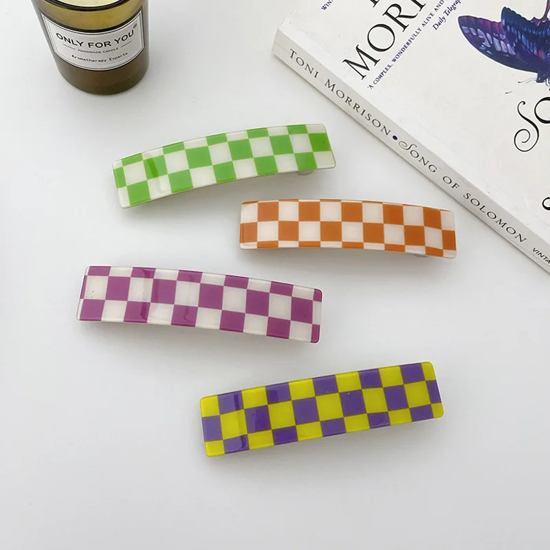 1 Pc Vintage Chessboard Hair Clips For Women Fashion Geometric Flower Headwear Girls Sweet Hairpins Chic Hair Accessories
1 Pc Vintage Chessboard Hair Clips For Women Fashion Geometric Flower Headwear Girls Sweet Hairpins Chic Hair Accessories