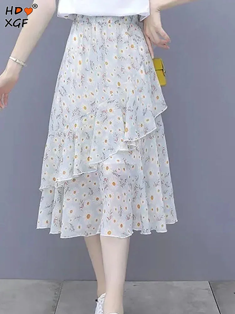Printed Cake Pleated Irregular Solid Color Elastic A-line High Waist Bag Hip Fairy Skirt Summer All-match Womens Elegant Skirts
Printed Cake Pleated Irregular Solid Color Elastic A-line High Waist Bag Hip Fairy Skirt Summer All-match Womens Elegant Skirts