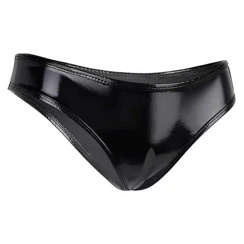 Womens Wet PVC Open Crotch Briefs Sexy Lingerie Crotchless Panties Party Clubwear Costume High Cut Mini G-string Culbwear A50
Womens Wet PVC Open Crotch Briefs Sexy Lingerie Crotchless Panties Party Clubwear Costume High Cut Mini G-string Culbwear A50