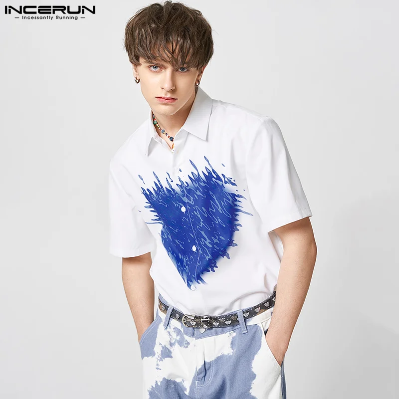 INCERUN Tops 2023 American Style New Men Casual Funny Love Printing Shirts Stylish Hot Sale Male Short Sleeve Lapel Blouse S-5XL
INCERUN Tops 2023 American Style New Men Casual Funny Love Printing Shirts Stylish Hot Sale Male Short Sleeve Lapel Blouse S-5XL