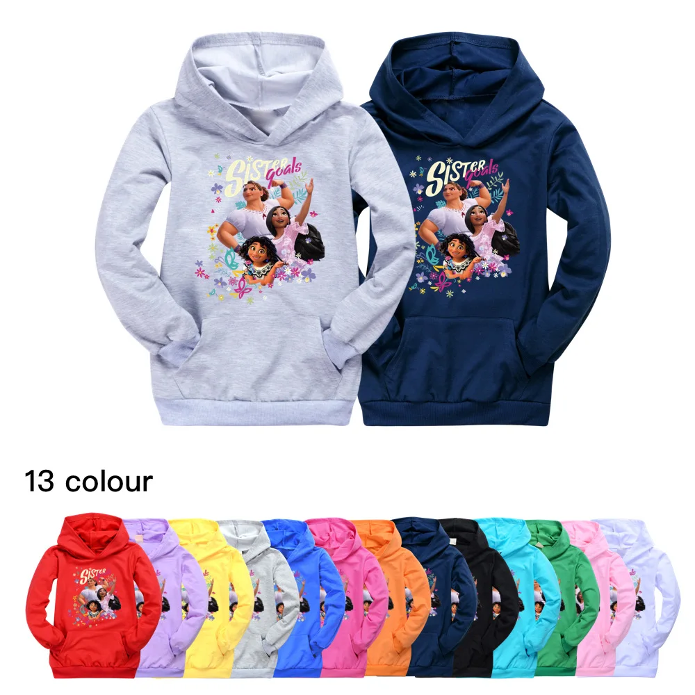 2022 Disney Encanto Spring Cotton Cartoon Long Sleeve Boys Baby Girls Kids Kids Casual Wear Sweater Hoodie Clothes
2022 Disney Encanto Spring Cotton Cartoon Long Sleeve Boys Baby Girls Kids Kids Casual Wear Sweater Hoodie Clothes