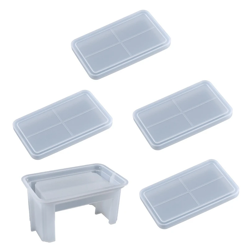 5Pcs Rectangle Coaster Silicone Mould Storage Box Epoxy Mold Cup Mat Home Ornament DIY Tray Resin Molds Jewelry 
5Pcs Rectangle Coaster Silicone Mould Storage Box Epoxy Mold Cup Mat Home Ornament DIY Tray Resin Molds Jewelry
