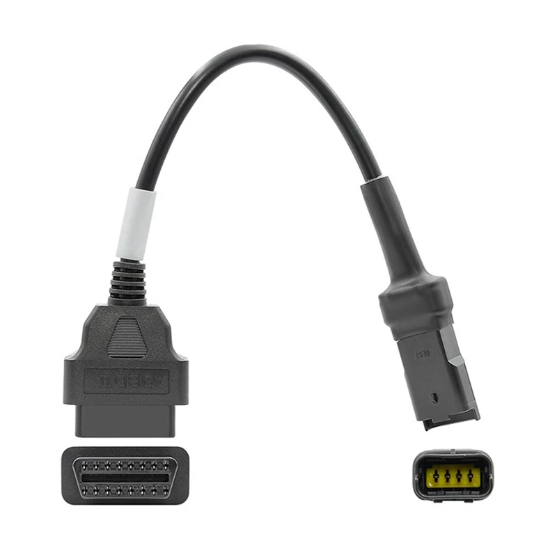 2X OBD Motorcycle Cable For Ducati 4 Pin Plug Cable Diagnostic Cable 4Pin To OBD2 16 Pin Adapter 
2X OBD Motorcycle Cable For Ducati 4 Pin Plug Cable Diagnostic Cable 4Pin To OBD2 16 Pin Adapter
