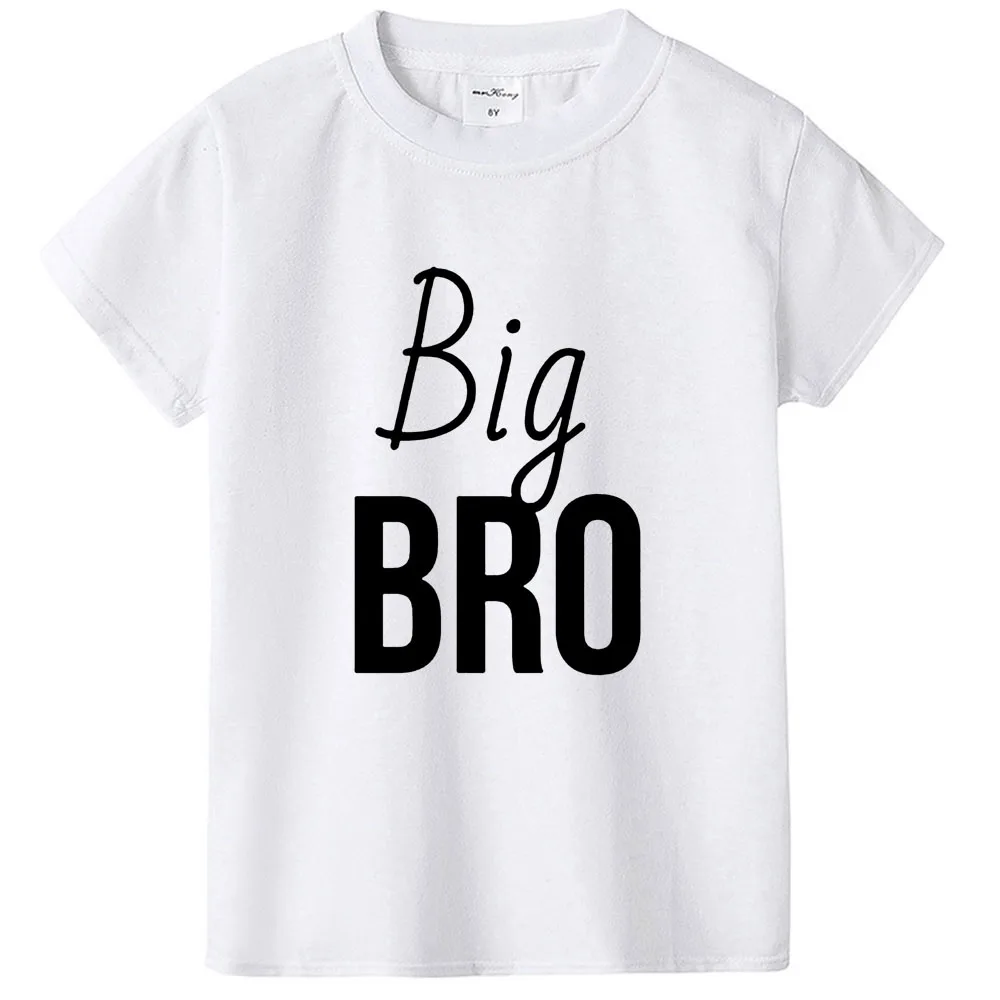 

Big Bro Big Sis Lil Bro Lil Sis Baby T-shirt Kids T-shirts Baby Gift Summer Short Sleeve Family Matching Brother and Sister Tee