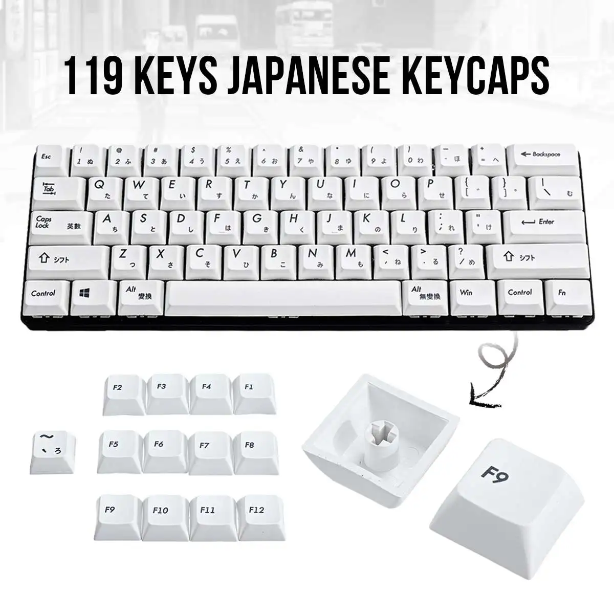 Механическая игровая клавиатура с 119 клавишами, колпачок для клавиш XDA Profile PBT, колпачок для клавиш с сублимационной печатью, японский и англи... 
Механическая игровая клавиатура с 119 клавишами, колпачок для клавиш XDA Profile PBT, колпачок для клавиш с сублимационной печатью, японский и англи...