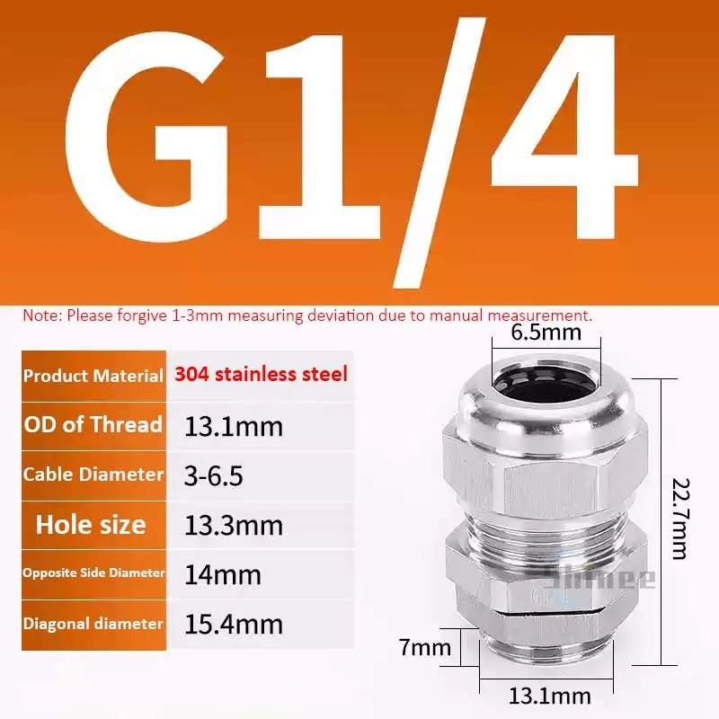 1 шт. водонепроницаемый кабельный ввод из нержавеющей стали 304, IP68 NPT BSP 1/8 1/4 3/8 1/2 3/4 дюйма, 1 дюйм, уплотнительное соединение для крепления кабеля с наружной резьбой
1 шт. водонепроницаемый кабельный ввод из нержавеющей стали 304, IP68 NPT BSP 1/8 1/4 3/8 1/2 3/4 дюйма, 1 дюйм, уплотнительное соединение для крепления кабеля с наружной резьбой