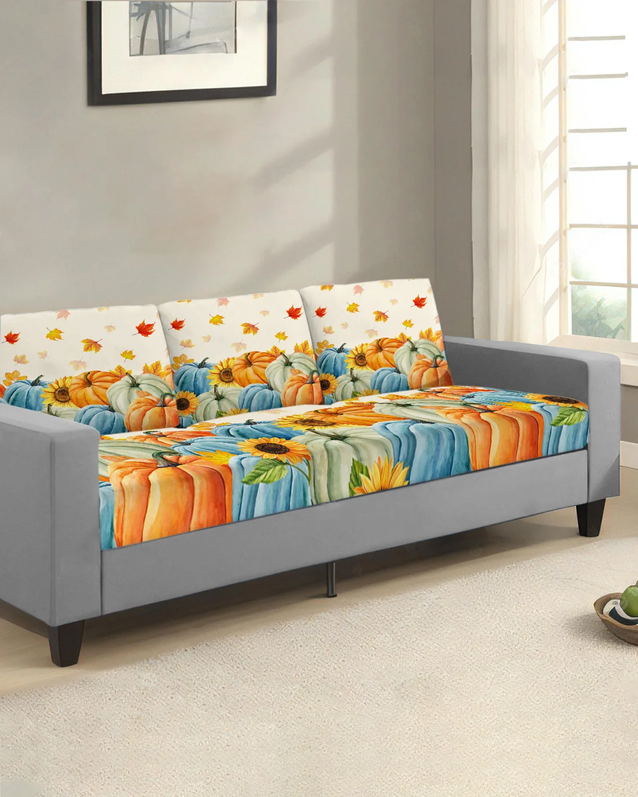 Thanksgiving Pumpkin Sunflower Maple Leaf Sofa Seat Cushion Cover Furniture Protector Stretch Sofa Cover Elastic Sofa Slipcovers
Thanksgiving Pumpkin Sunflower Maple Leaf Sofa Seat Cushion Cover Furniture Protector Stretch Sofa Cover Elastic Sofa Slipcovers