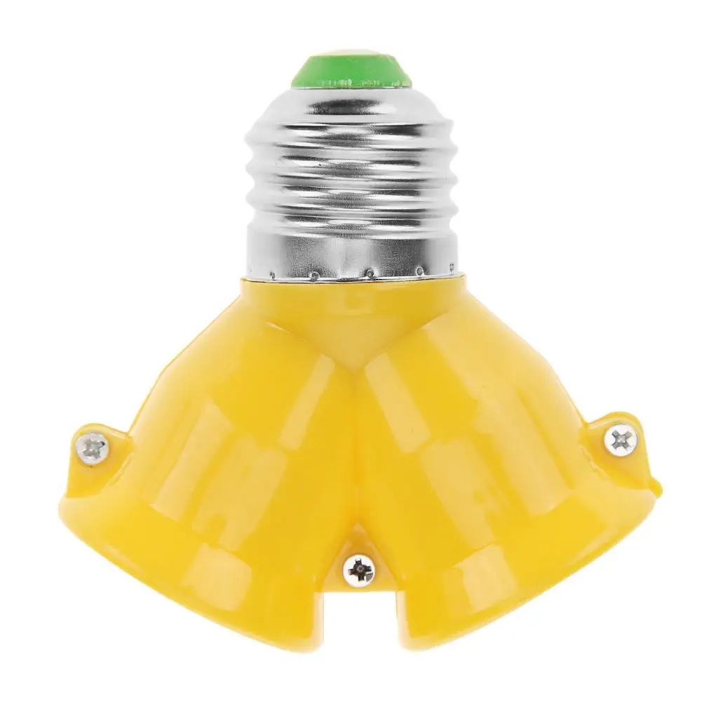 Yellow 2 In 1 Double E27 Socket Base Bulb Extender Splitter Contact Adapter Converter Lamp Bulb Holder Copper Plug Halogen Light
Yellow 2 In 1 Double E27 Socket Base Bulb Extender Splitter Contact Adapter Converter Lamp Bulb Holder Copper Plug Halogen Light