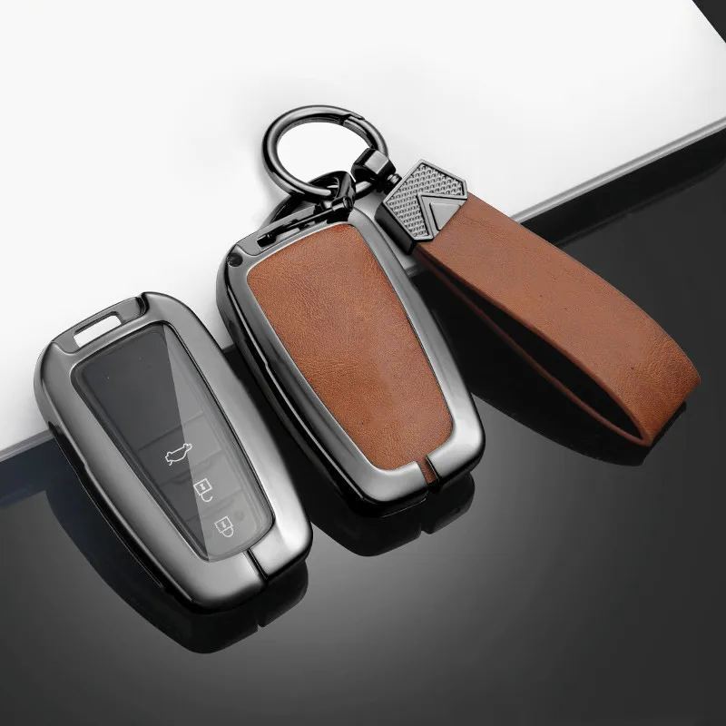 Leather Zinc Alloy Remote Key Case Full Cover For Toyota Prius Camry Corolla CHR RAV4 Prado Altis Land Cruiser Car Accessories
Leather Zinc Alloy Remote Key Case Full Cover For Toyota Prius Camry Corolla CHR RAV4 Prado Altis Land Cruiser Car Accessories