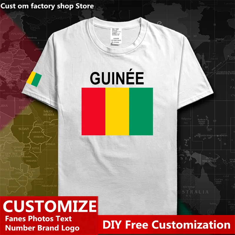 Republic of Guinea GIN Guinean GN Country T shirt Custom Jersey Fans Name Number LOGO High Street Fashion Loose Casual T-shirt
Republic of Guinea GIN Guinean GN Country T shirt Custom Jersey Fans Name Number LOGO High Street Fashion Loose Casual T-shirt