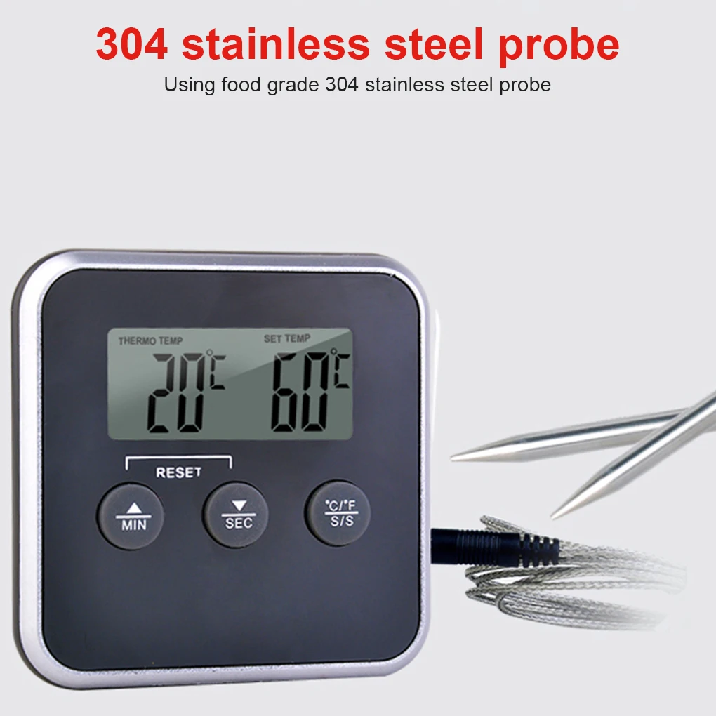 Cooking Thermometer Stainless Steel Probe Food Chicken Temperature Gauge Quick Read Measure Tool Baking Gadgets
Cooking Thermometer Stainless Steel Probe Food Chicken Temperature Gauge Quick Read Measure Tool Baking Gadgets