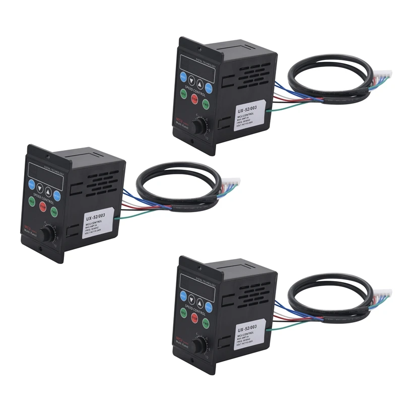 3X Ux-52 Digital Display Motor Speed Controller Motor Governor Soft Start Tools 220V Ac 6W-400W
3X Ux-52 Digital Display Motor Speed Controller Motor Governor Soft Start Tools 220V Ac 6W-400W
