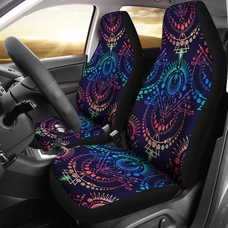 Colorful Navy Spiritual Moon Symbols Car Seat Covers Pair 2 Front Seat Covers Car Seat Protector Car Accessories
Colorful Navy Spiritual Moon Symbols Car Seat Covers Pair 2 Front Seat Covers Car Seat Protector Car Accessories
