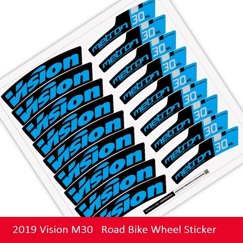 2019 Vision M30 C Brake / Disc Brake Wheel Sticker Set for Road Bike Bicycle Cycling Decals
2019 Vision M30 C Brake / Disc Brake Wheel Sticker Set for Road Bike Bicycle Cycling Decals