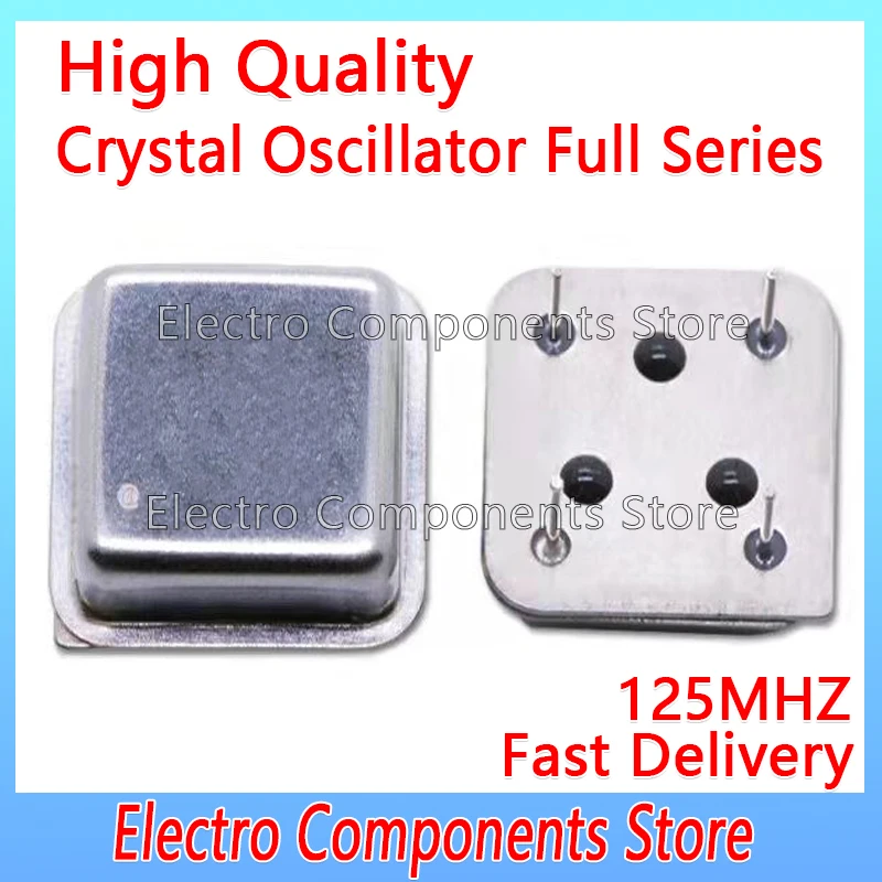 125MHz Square Half Size Clock Oscillators 125M Active Crystal Oscillator Throught Hole 125.000MHz 4P OSC DIP-4 OSC 4Pin DIP4
125MHz Square Half Size Clock Oscillators 125M Active Crystal Oscillator Throught Hole 125.000MHz 4P OSC DIP-4 OSC 4Pin DIP4