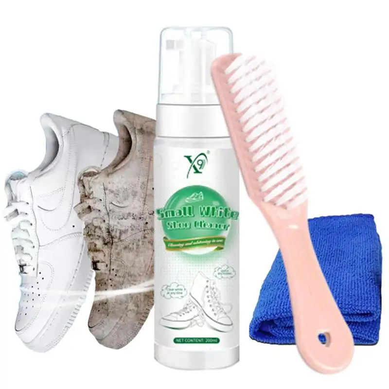 200ML Portable White Shoe Foam Cleaner Shoe Cleaner With Brush Shell Shoes Sneaker Cleaning Accessories Shoes Cleaning Agent
200ML Portable White Shoe Foam Cleaner Shoe Cleaner With Brush Shell Shoes Sneaker Cleaning Accessories Shoes Cleaning Agent