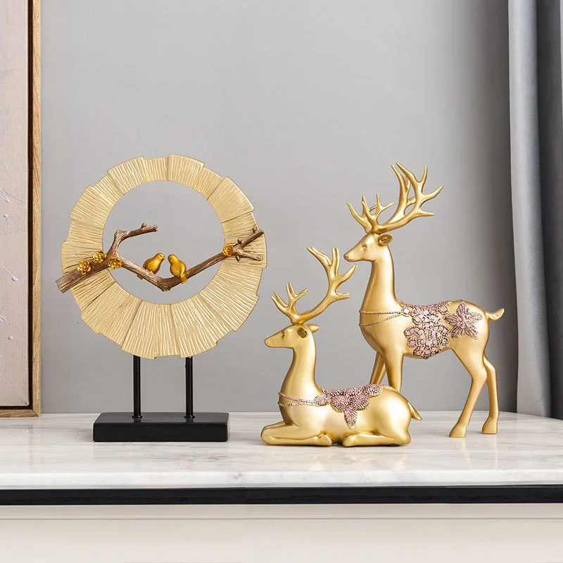 Style Nordic Home Decor Modern Sculpture Decoration Golden Deer Sculpture Living Room Decoration Accessories Office Decoration
Style Nordic Home Decor Modern Sculpture Decoration Golden Deer Sculpture Living Room Decoration Accessories Office Decoration