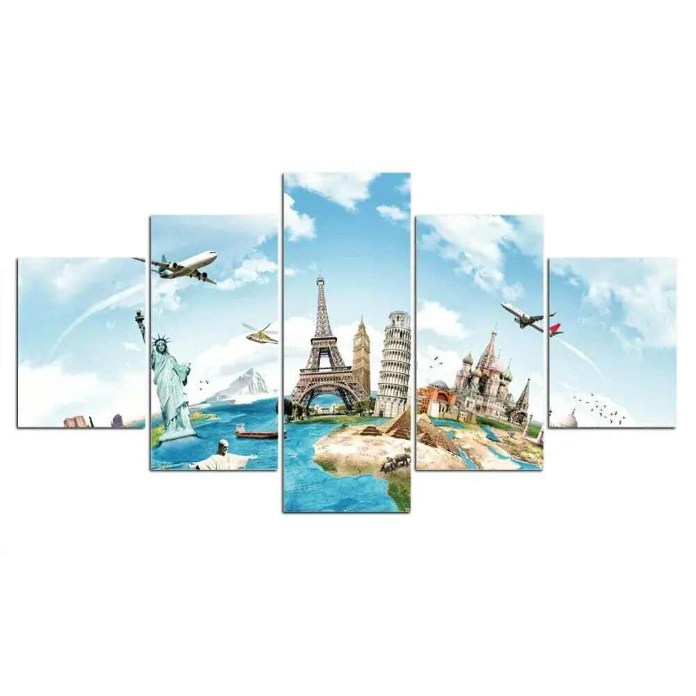 5Pcs Wonders of the World Landmarks 5 Pieces Canvas Wall Art HD Print Room Decor Modern Pictures Paintings Poster No Framed
5Pcs Wonders of the World Landmarks 5 Pieces Canvas Wall Art HD Print Room Decor Modern Pictures Paintings Poster No Framed