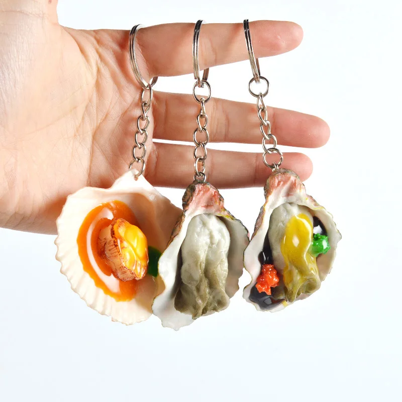 Oyster Scallop Food KeyChains Keyring Handmade Women DIY Jewelry Man Accessories Pendant Gift
Oyster Scallop Food KeyChains Keyring Handmade Women DIY Jewelry Man Accessories Pendant Gift