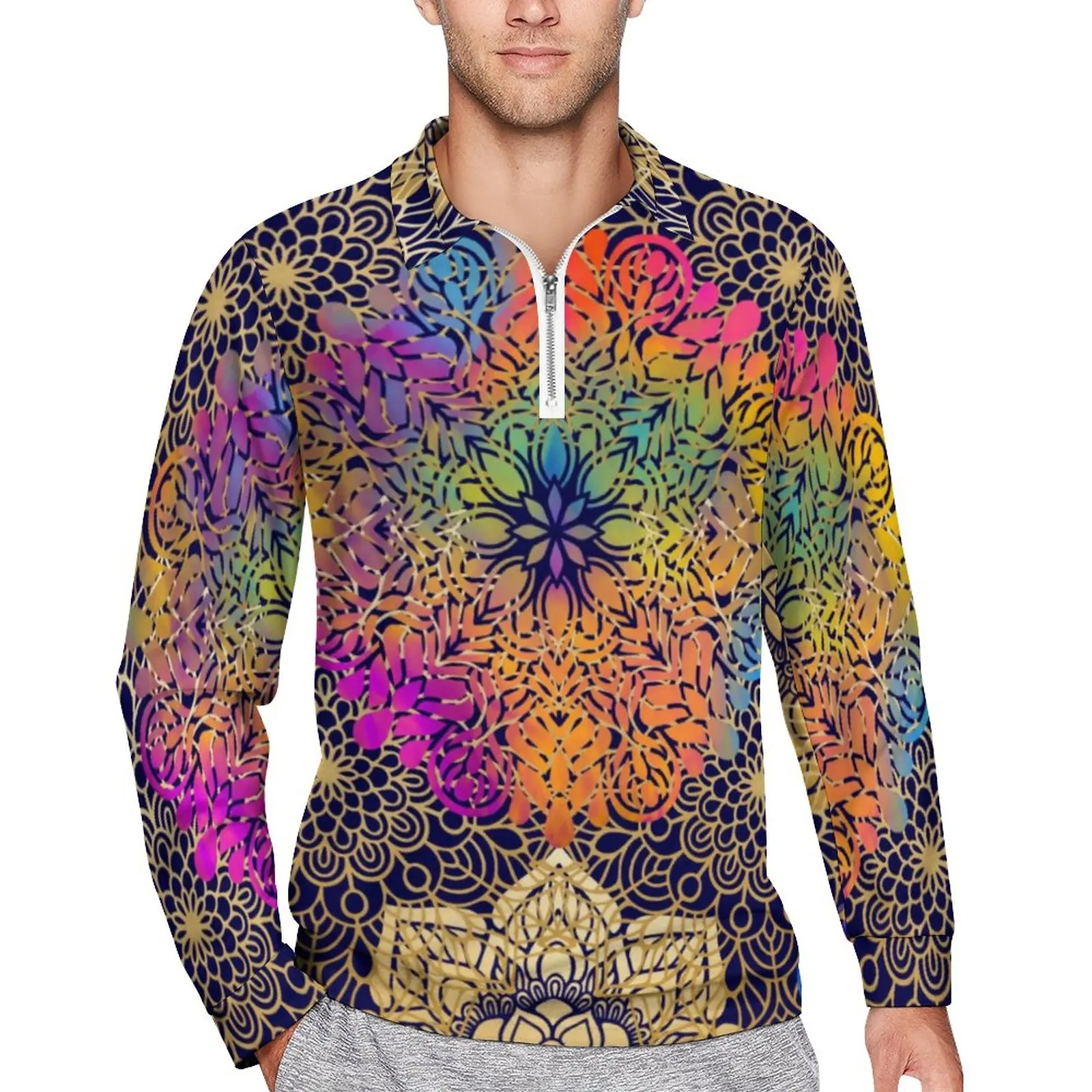 Colorful Tribal Casual Polo Shirt Ethnic Floral Print T-Shirts Long Sleeve Design Shirt Fashion Oversized Man Clothing Gift Idea
Colorful Tribal Casual Polo Shirt Ethnic Floral Print T-Shirts Long Sleeve Design Shirt Fashion Oversized Man Clothing Gift Idea