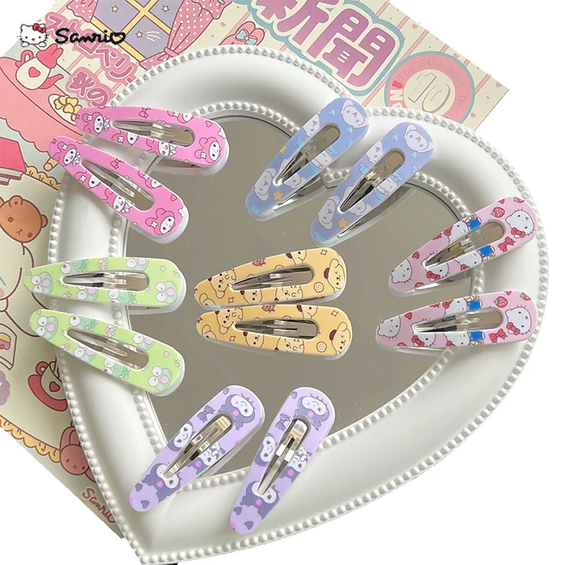 1pcs Kawaii Sanrio Girl Hair Clips Cute Kuromi Hello Kitty Cartoon Children BB Hairpin Hair Accessories Y2k Women Headwear
1pcs Kawaii Sanrio Girl Hair Clips Cute Kuromi Hello Kitty Cartoon Children BB Hairpin Hair Accessories Y2k Women Headwear