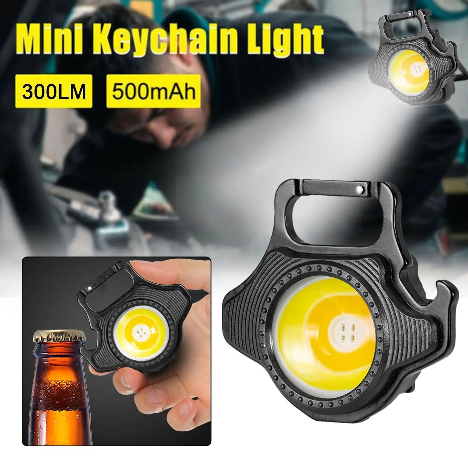 Mini Lantern Portable Multi-function Cob Floodlight Led Aluminum Keychain Flashlight Light Type-c Alloy Rechargeable Outdoo N6r2
Mini Lantern Portable Multi-function Cob Floodlight Led Aluminum Keychain Flashlight Light Type-c Alloy Rechargeable Outdoo N6r2