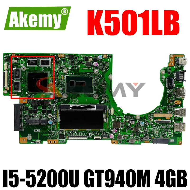 Материнская плата SAMXINNO для ноутбука Asus K501LB K501LX K501LN A501L K501L V505L
Материнская плата SAMXINNO для ноутбука Asus K501LB K501LX K501LN A501L K501L V505L