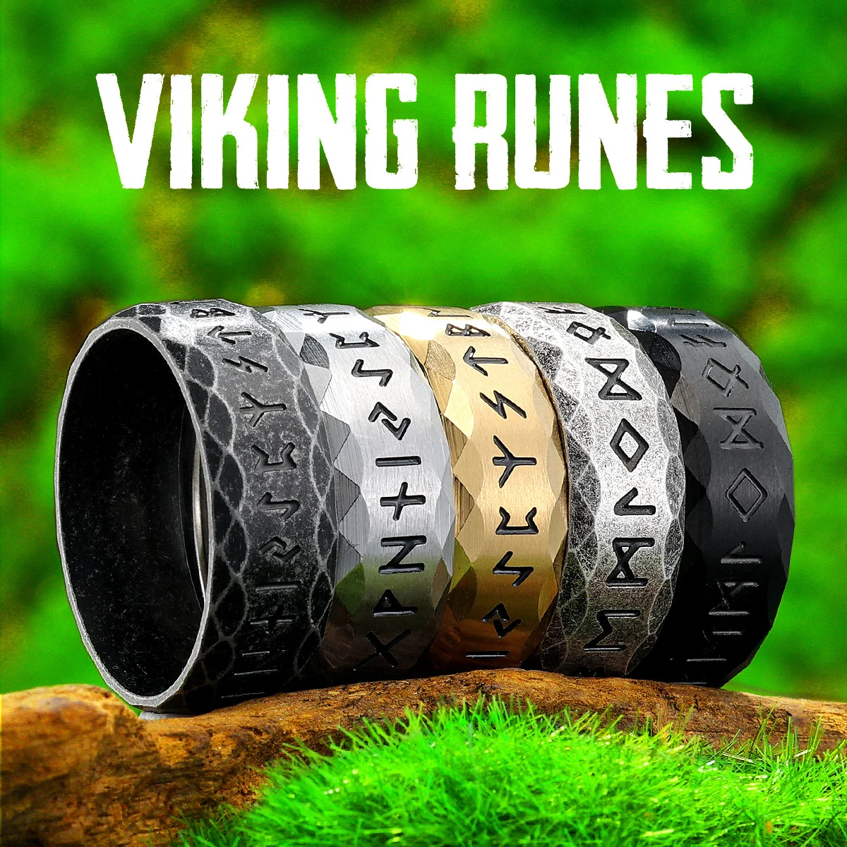 Nordic Viking Runes Men Rings Stainless Steel Jewelry Vintage Punk Gothic Rock Fashion Accessories For Women Gift Wholesale
Nordic Viking Runes Men Rings Stainless Steel Jewelry Vintage Punk Gothic Rock Fashion Accessories For Women Gift Wholesale