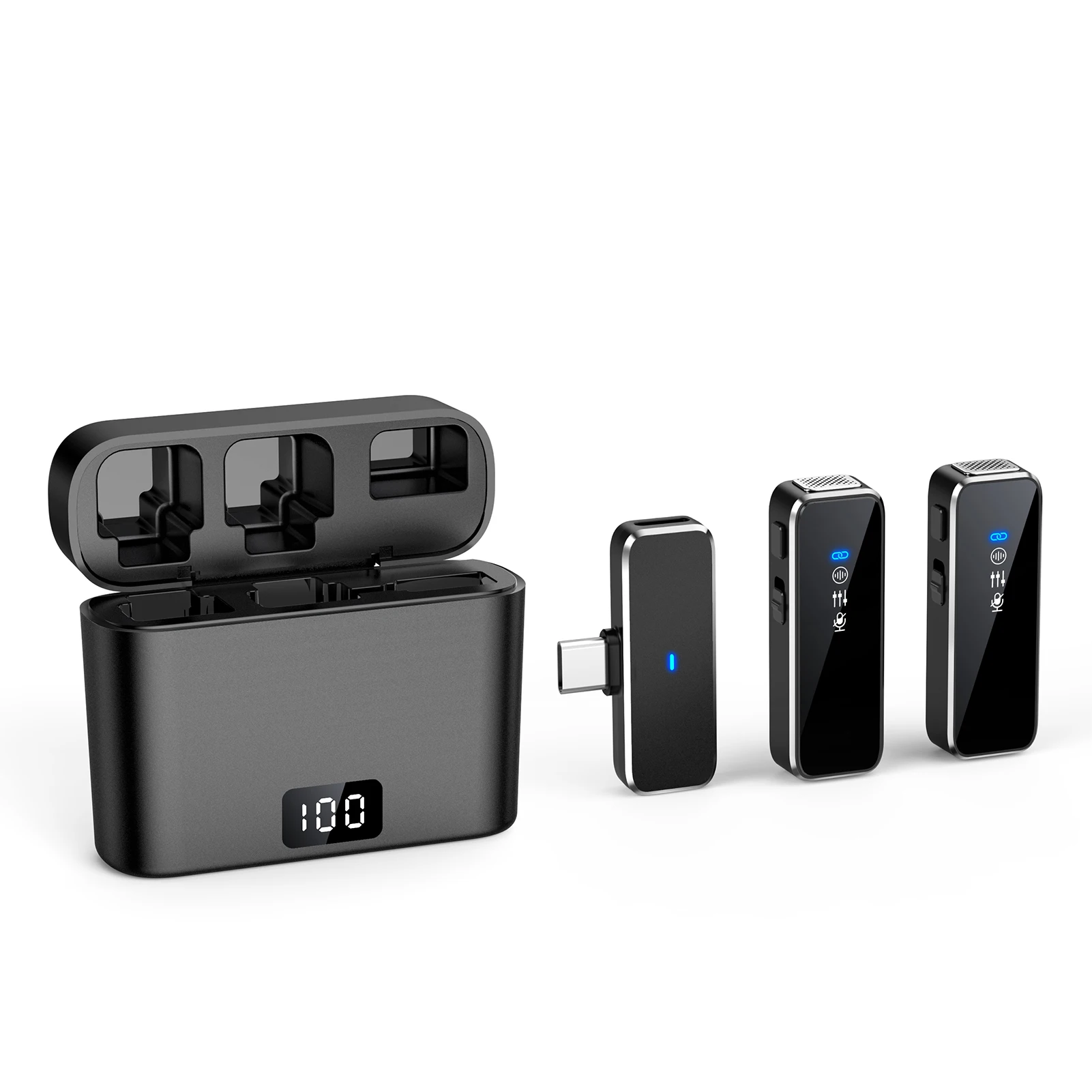 Wireless Lavalier Microphone With Charging Case Lapel Plug-Play Mic For Video Recording Cordless Microphone Noise Reduction
Wireless Lavalier Microphone With Charging Case Lapel Plug-Play Mic For Video Recording Cordless Microphone Noise Reduction