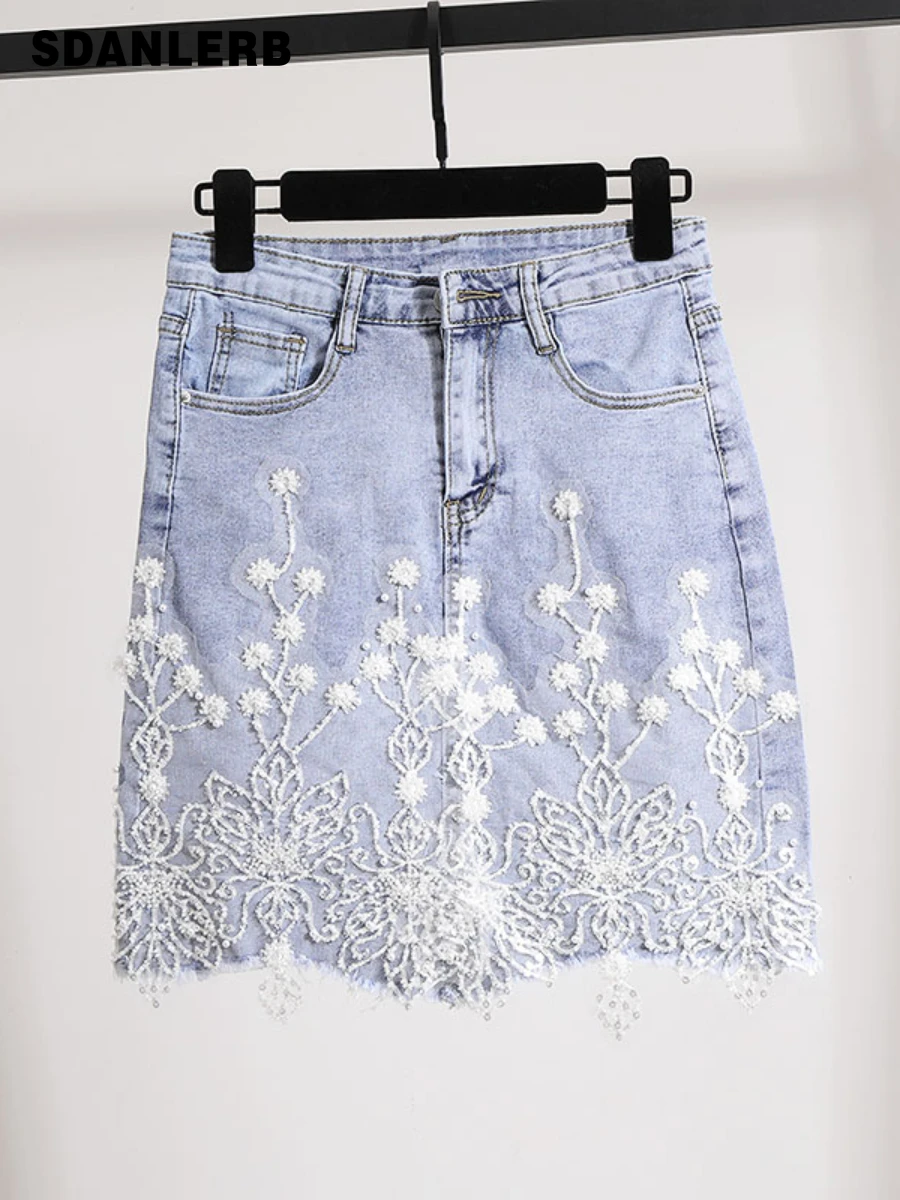 European Station 2022 Summer New Faldas Mujer Heavy Industry High Waist All-Matching Denim A- Line Short Skirt Female Fashion
European Station 2022 Summer New Faldas Mujer Heavy Industry High Waist All-Matching Denim A- Line Short Skirt Female Fashion
