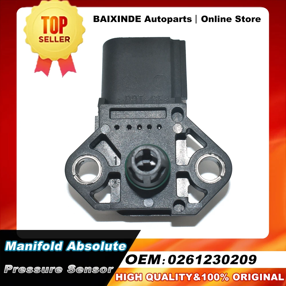OEM 1PCS 0261230209 Manifold Absolute Pressure MAP Sensor For AUDI Q5 A5 A4 TT Quattro 2.0L SEAT VW 0261230208 038906051E
OEM 1PCS 0261230209 Manifold Absolute Pressure MAP Sensor For AUDI Q5 A5 A4 TT Quattro 2.0L SEAT VW 0261230208 038906051E