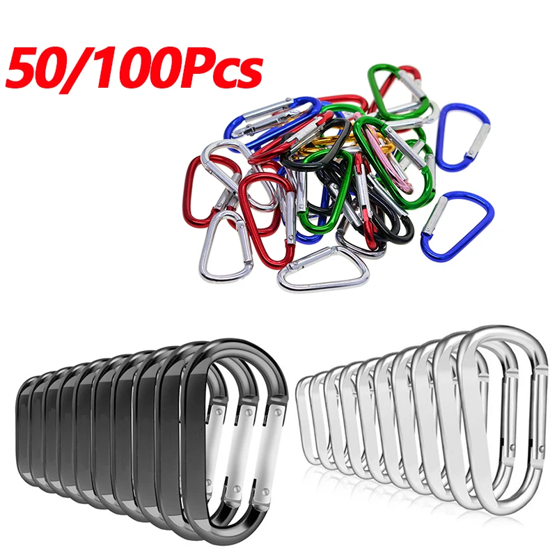 50/100 Pcs Aluminum Alloy Buckles Carabiner Spring Belt Clip Key Chain Silver / Black Mix Color Optional Durable Buckles
50/100 Pcs Aluminum Alloy Buckles Carabiner Spring Belt Clip Key Chain Silver / Black Mix Color Optional Durable Buckles