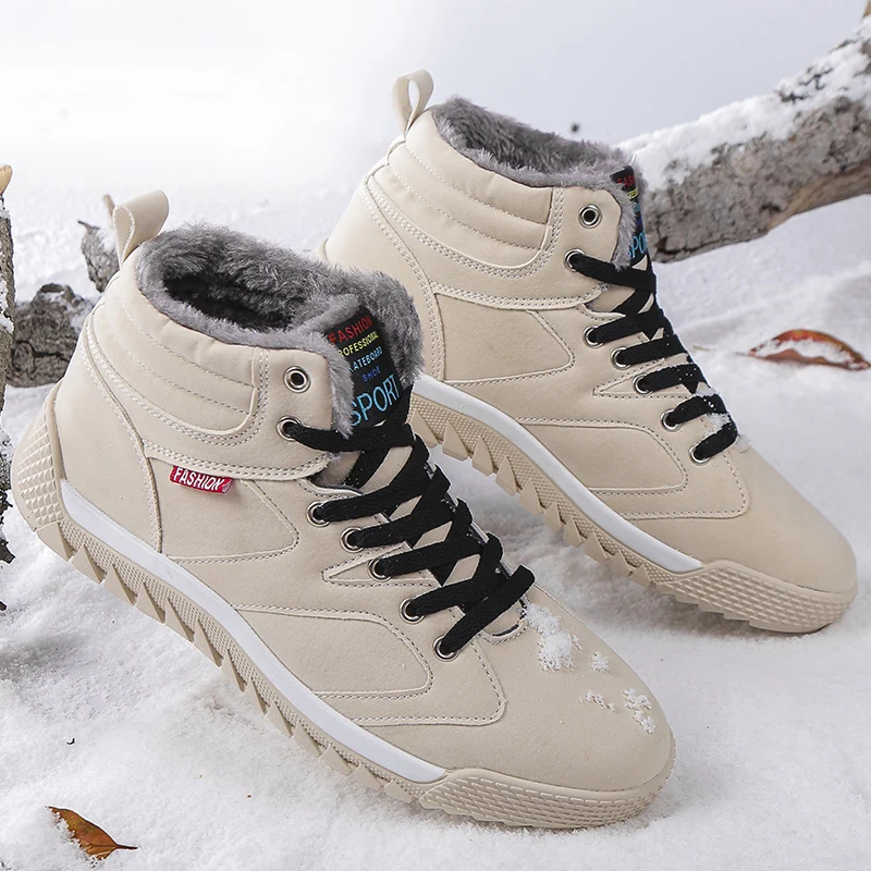 WSNG Men's Shoes Winter Non-slip High-top Men's Outdoor Boots Large Size Cotton Shoes Plus Velvet Warm Snow Boots Casual Shoes
WSNG Men's Shoes Winter Non-slip High-top Men's Outdoor Boots Large Size Cotton Shoes Plus Velvet Warm Snow Boots Casual Shoes