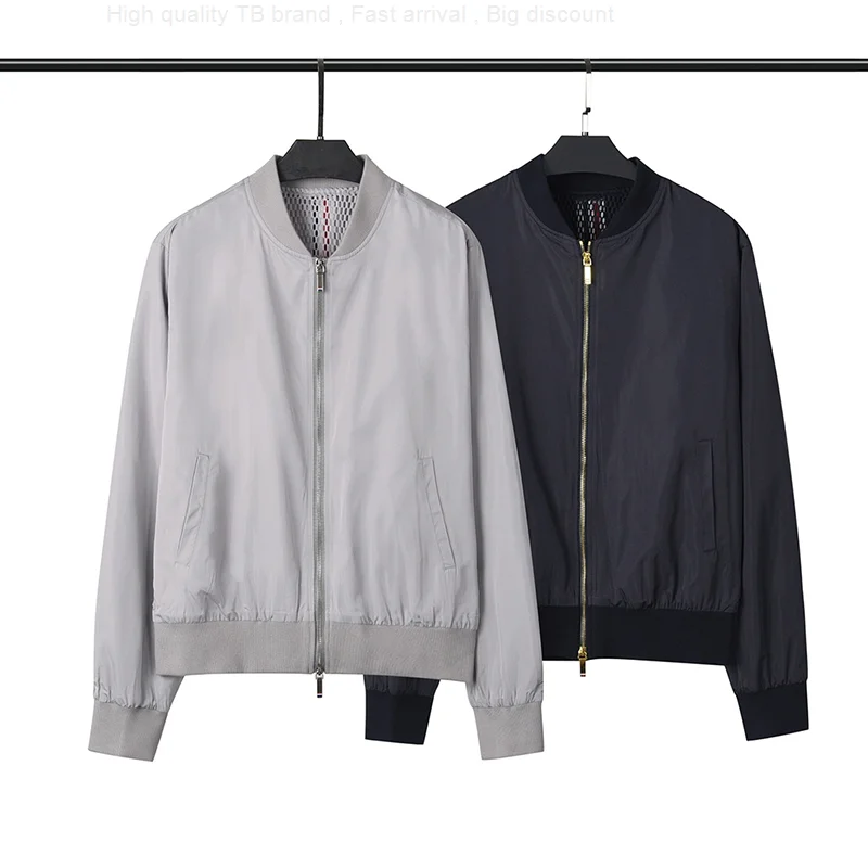 THOM Jacket Men's TB Fashion Casual Outdoor Prevent Wind Waterproof Lightweight Zipper Cardigan Back Striped Sports Windbreaker
THOM Jacket Men's TB Fashion Casual Outdoor Prevent Wind Waterproof Lightweight Zipper Cardigan Back Striped Sports Windbreaker