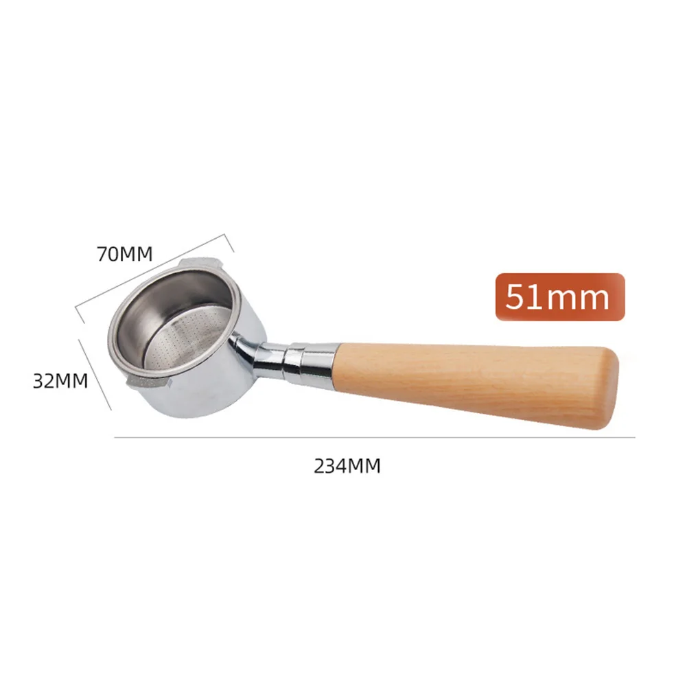 Coffee Accessories Coffee Machine Handle 51mm Bottomles Coffee Coffee Accessories Handle Portafilter Replacement
Coffee Accessories Coffee Machine Handle 51mm Bottomles Coffee Coffee Accessories Handle Portafilter Replacement