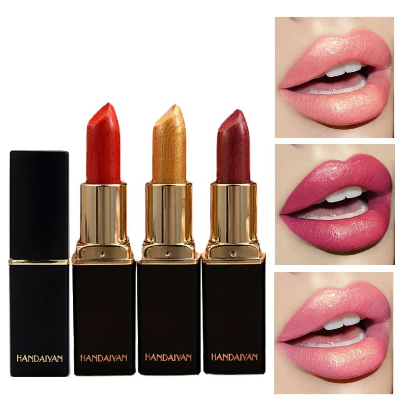 

Diamond Lip Makeup Lipsticks Long-lasting Lipstick Moisturizing Shiny Metal Lip Gloss Waterproof Not Easy To Fade Matte Lips