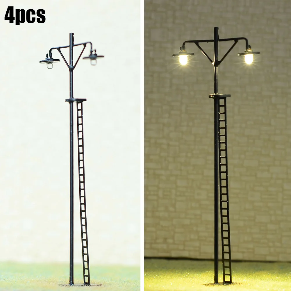 LED Lights Yard Lights 4x Lights 4x Resistors HO Scale Hobbies LED Lamps Metal Body Models 20mA 3V DC Brand New
LED Lights Yard Lights 4x Lights 4x Resistors HO Scale Hobbies LED Lamps Metal Body Models 20mA 3V DC Brand New