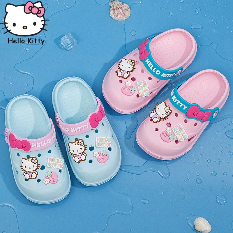 Sanrio Hello Kitty Children's Slippers Girls' Summer Bathroom Indoor Non-Slip Waterproof Hole Shoes Kawaii Casual Beach Shoes
Sanrio Hello Kitty Children's Slippers Girls' Summer Bathroom Indoor Non-Slip Waterproof Hole Shoes Kawaii Casual Beach Shoes