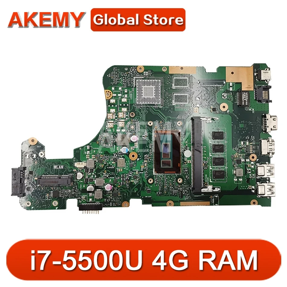 Akemy Новинка! Материнская плата X555LAB Материнская плата ASUS X555LA X555LAB для ноутбука с процессором SR23W i7-5500u, 4 Гб ОЗУ DDR3L PN:60NB0650-MB921
Akemy Новинка! Материнская плата X555LAB Материнская плата ASUS X555LA X555LAB для ноутбука с процессором SR23W i7-5500u, 4 Гб ОЗУ DDR3L PN:60NB0650-MB921