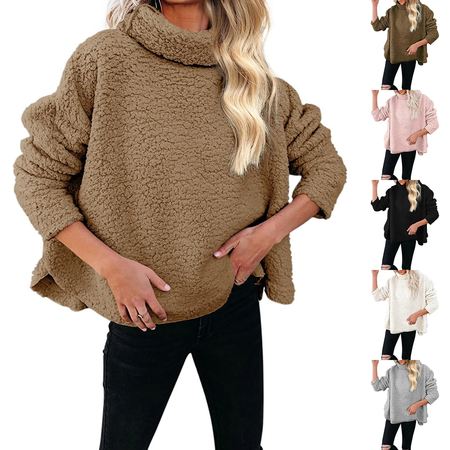 Coat women Double-sided Fleece Thick Light Women's Winter Coat Woolen Fleece Tweed Fall Winter Loose Top Wool Coat Overcoat
Coat women Double-sided Fleece Thick Light Women's Winter Coat Woolen Fleece Tweed Fall Winter Loose Top Wool Coat Overcoat