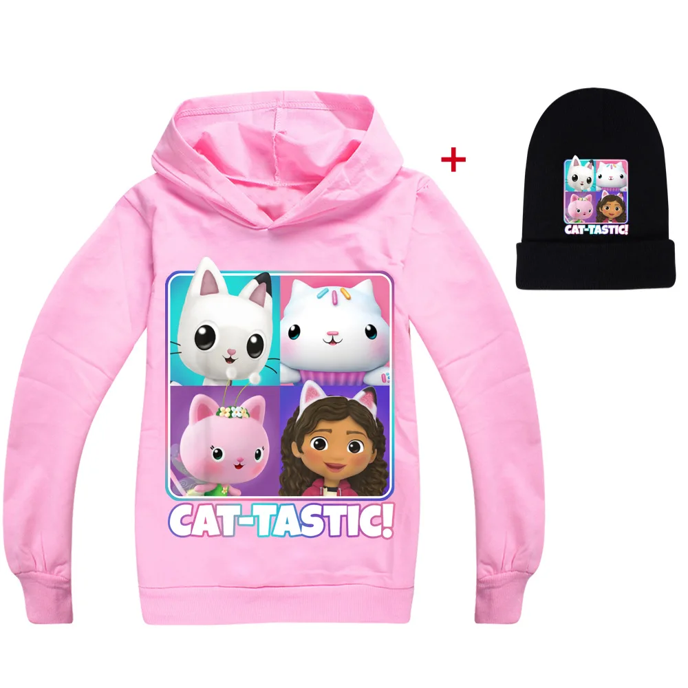 Детская толстовка с капюшоном для кукольного домика Габби, свитшот для маленьких девочек, детская одежда с кошками Габби + Кепка, костюм из 2 ... 
Детская толстовка с капюшоном для кукольного домика Габби, свитшот для маленьких девочек, детская одежда с кошками Габби + Кепка, костюм из 2 ...