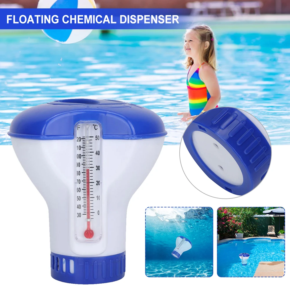 Swimming Pool Floating Chlorine Dispenser With Thermometer Disinfection For Indoor Outdoor Applicator Pump Accessories
Swimming Pool Floating Chlorine Dispenser With Thermometer Disinfection For Indoor Outdoor Applicator Pump Accessories