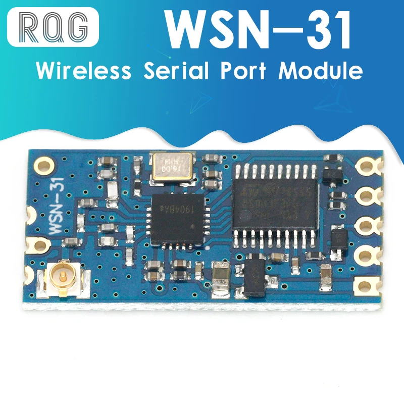 WSN-31 Wireless Data Transmission Module Si4432 CC1101 Transparent Transmission Module 433M Serial Port to Wireless Transceiver
WSN-31 Wireless Data Transmission Module Si4432 CC1101 Transparent Transmission Module 433M Serial Port to Wireless Transceiver